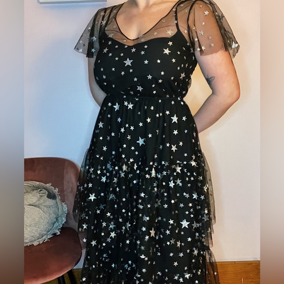 ModCloth sheer stars dress - Picture 3 of 5